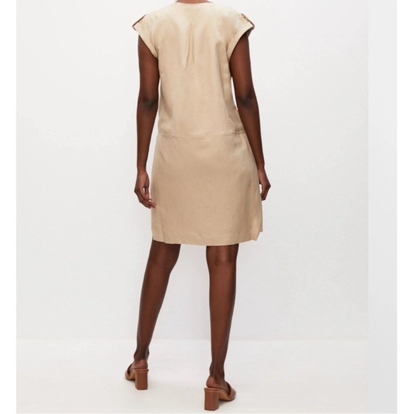 Melanie Lyne Button Front Linen Dress, size 8 - Picture 10 of 12